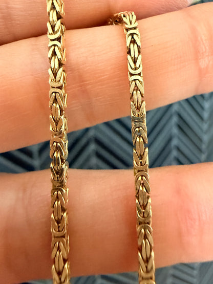 14k 3D Byzantine Bracelet
