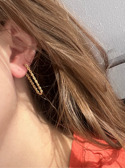 14k Rope Earrings
