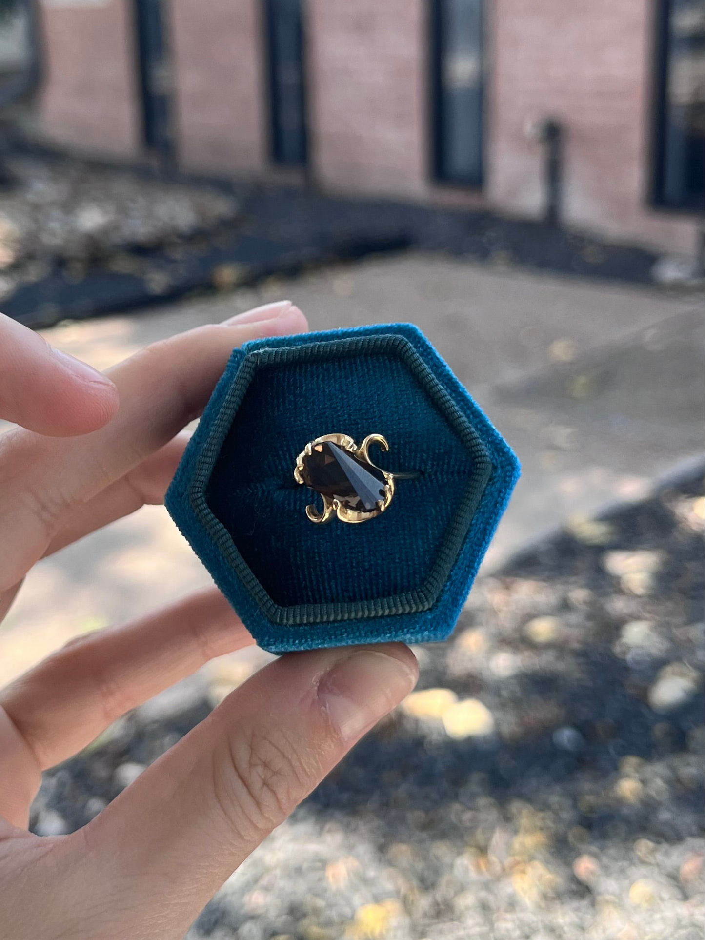 14k Smoky Topaz Ring