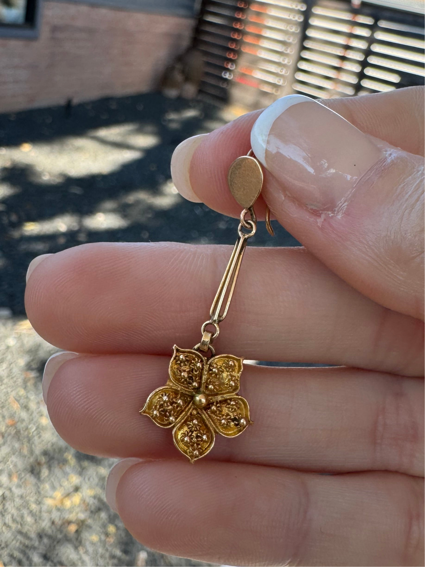 18k Flower Earrings