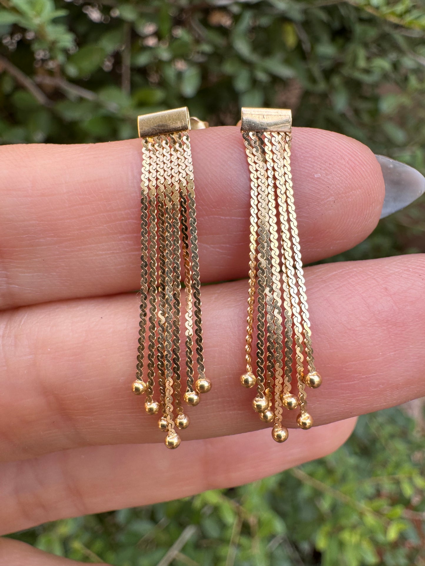 14k Fringe Earrings