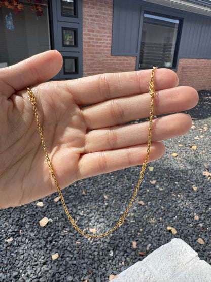 18k Fancy Chain