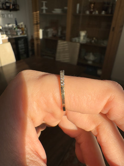14k Diamond Band, Size 8