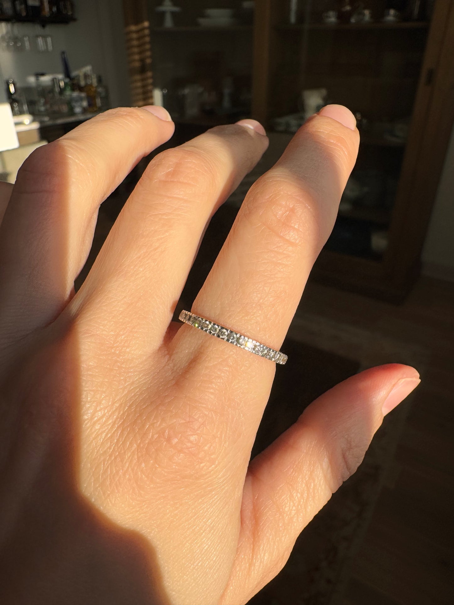 14k Diamond Band, Size 8
