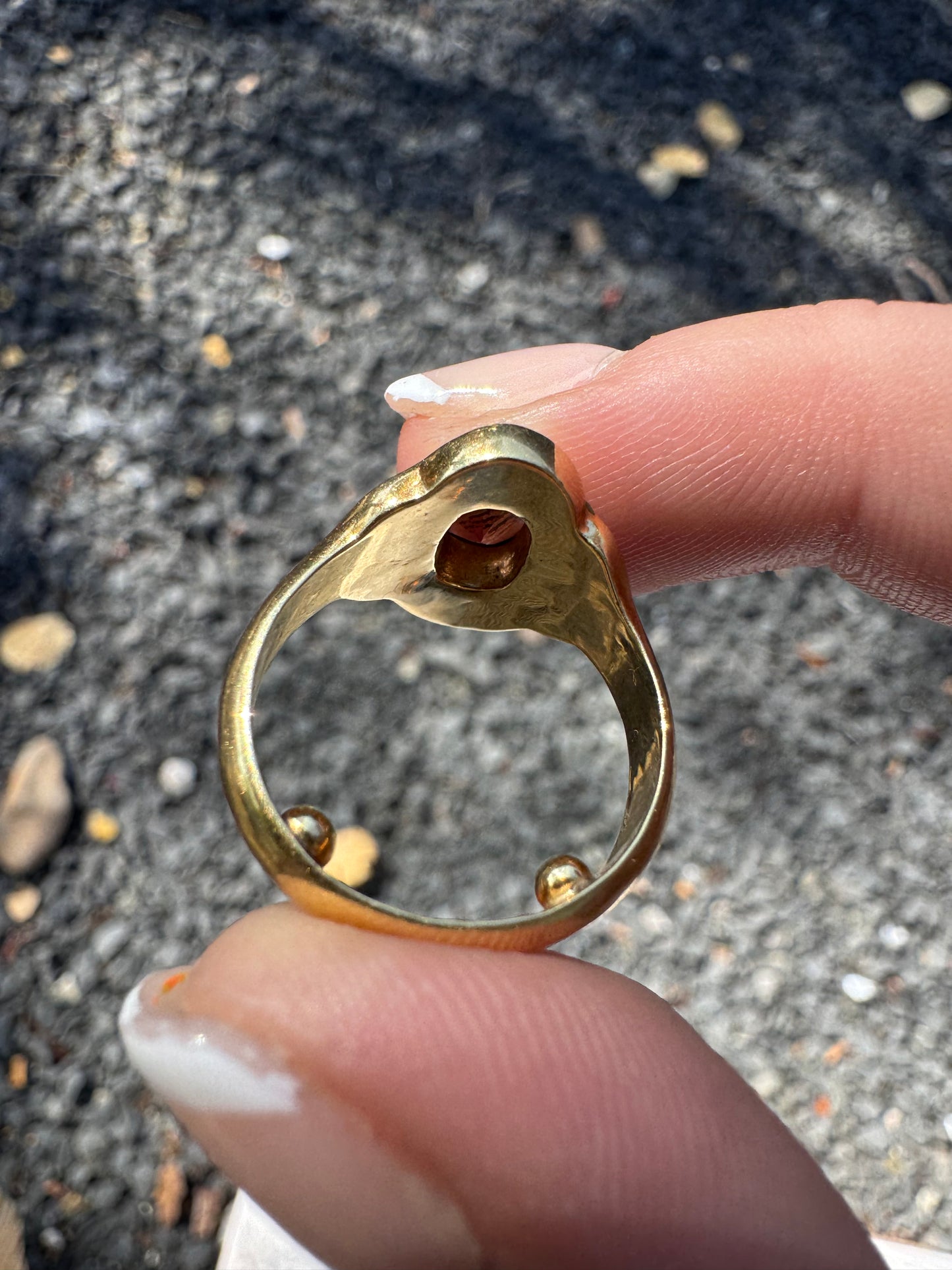 18k Tanzanite Ring with Opals