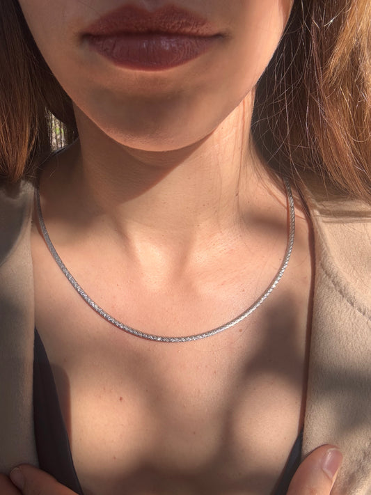 14k double sided chain, 18"