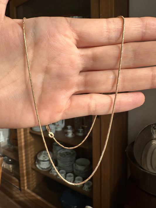 18k snake chain, 20.25", 1.2mm-Chain E