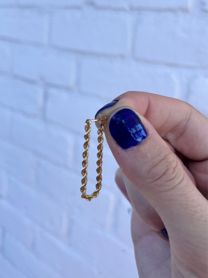 14k Rope Earrings