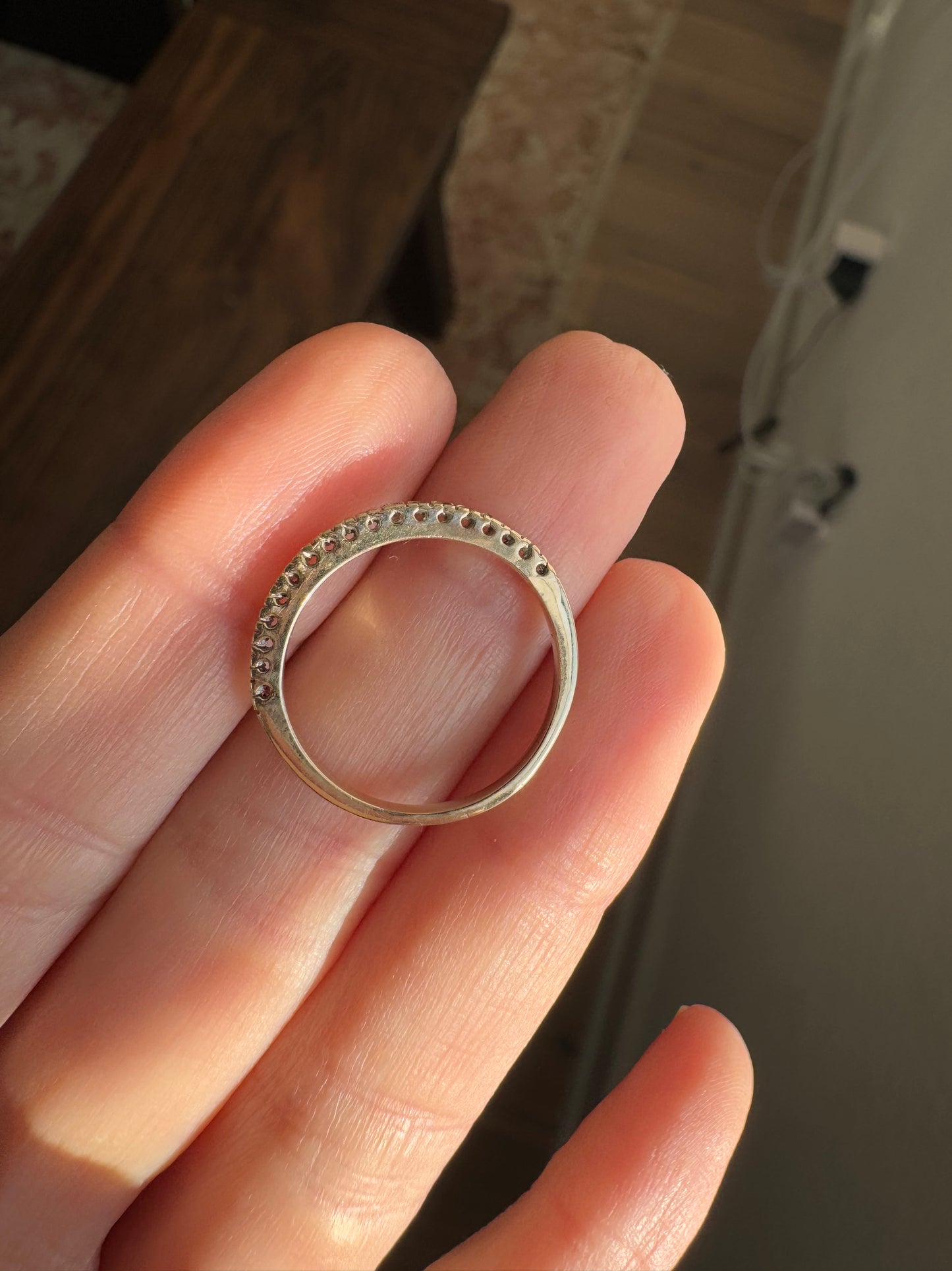 14k Diamond Band, Size 8
