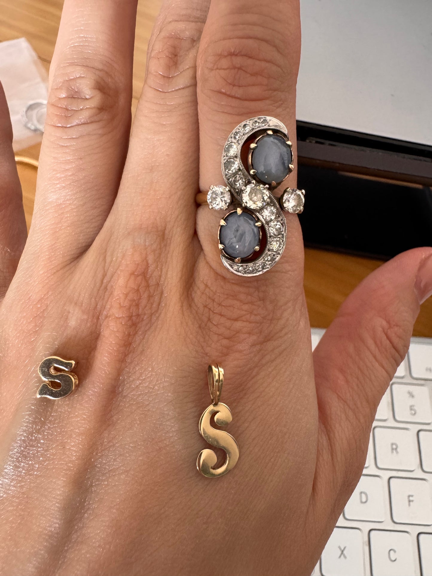 14k Star Sapphire ring