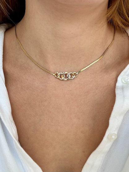 14k Interlocking Circles Chain