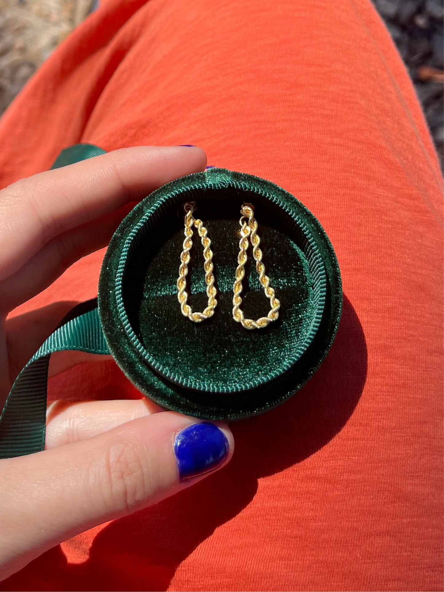 14k Rope Earrings