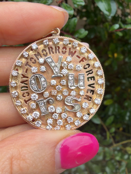 14k Midcentury Charm-Today, Tomorrow, Forever Yours