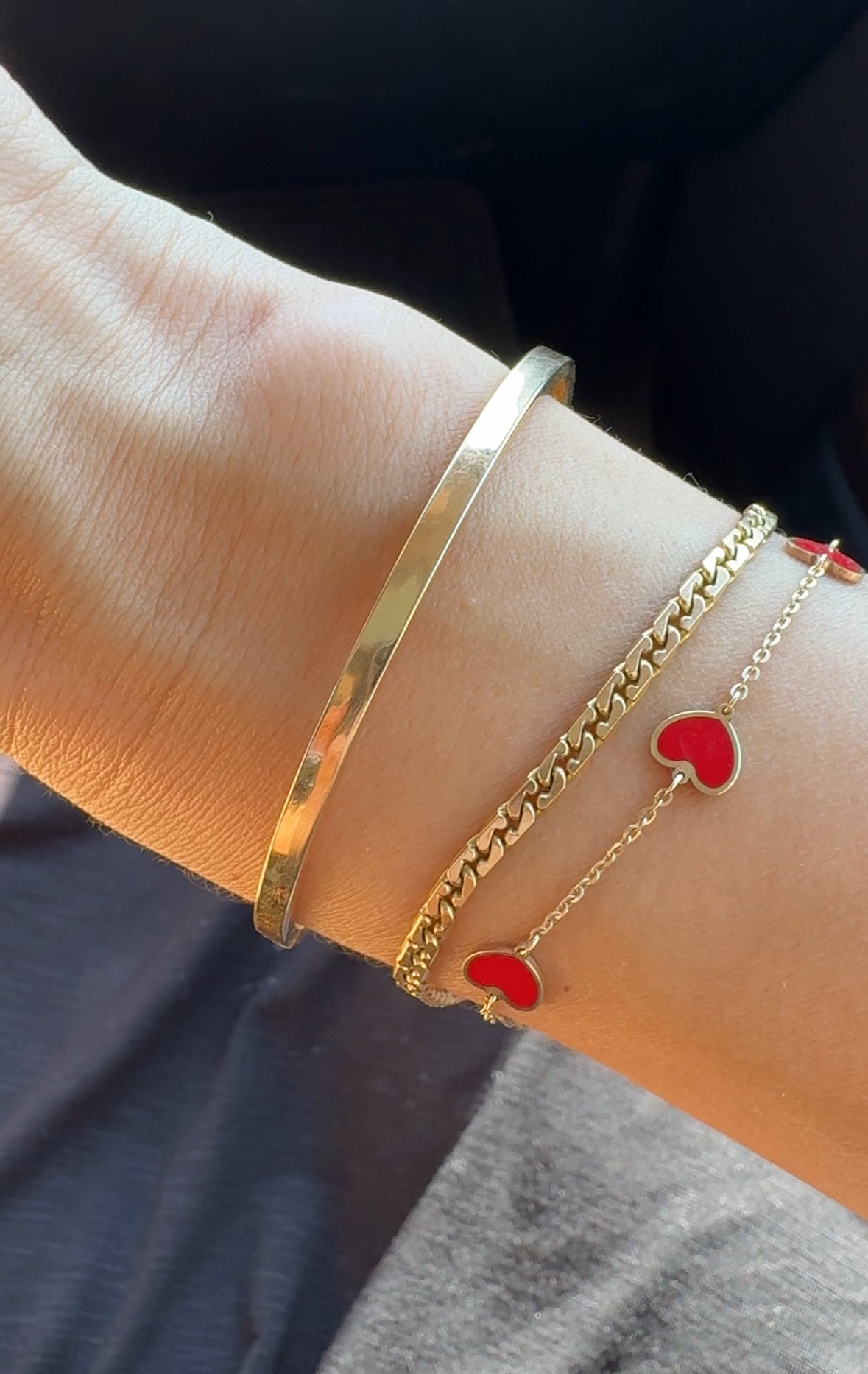 14k Flat Edge Bangle-L’estage