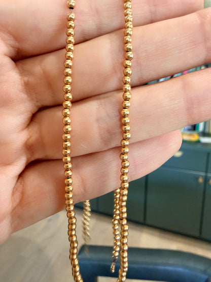 14k ball chain, 17.25"