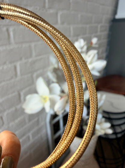 14k Italian Mesh hoops