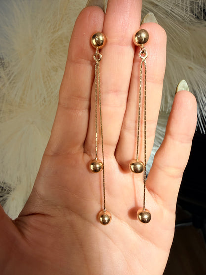 14k Dangle Spheres