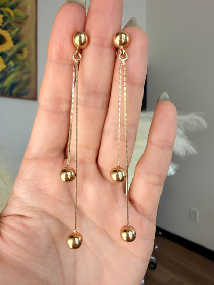 14k Dangle Spheres