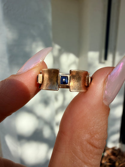 14 Sapphire Eternity Ring, Size 5.25