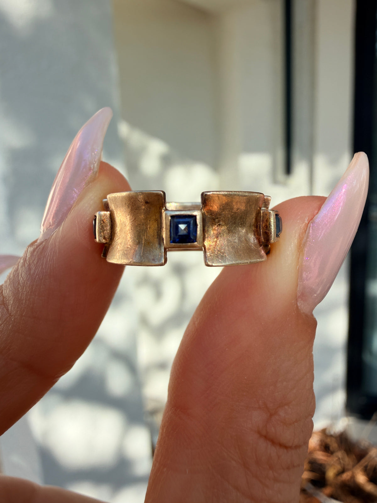 14 Sapphire Eternity Ring, Size 5.25