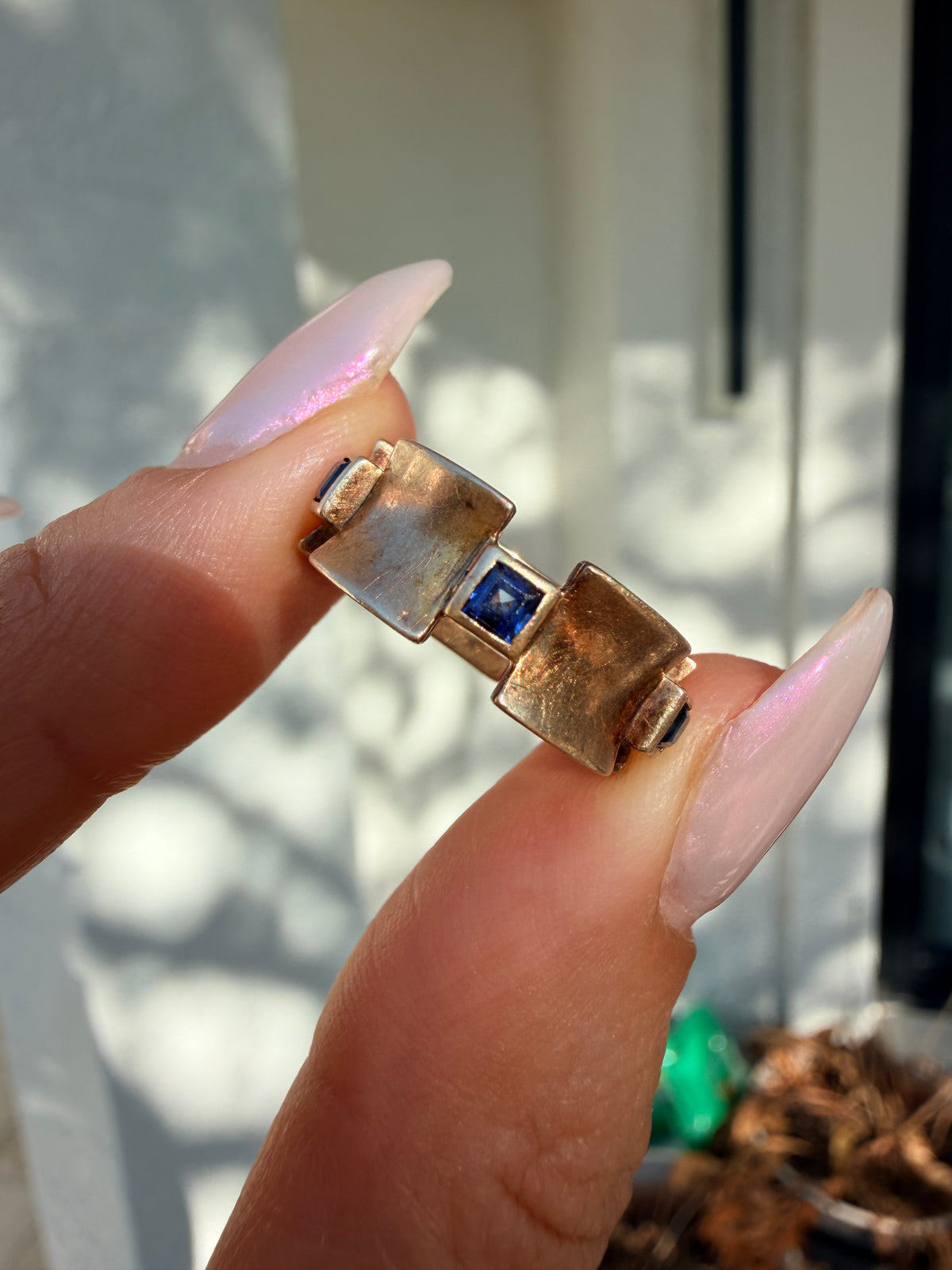 14 Sapphire Eternity Ring, Size 5.25