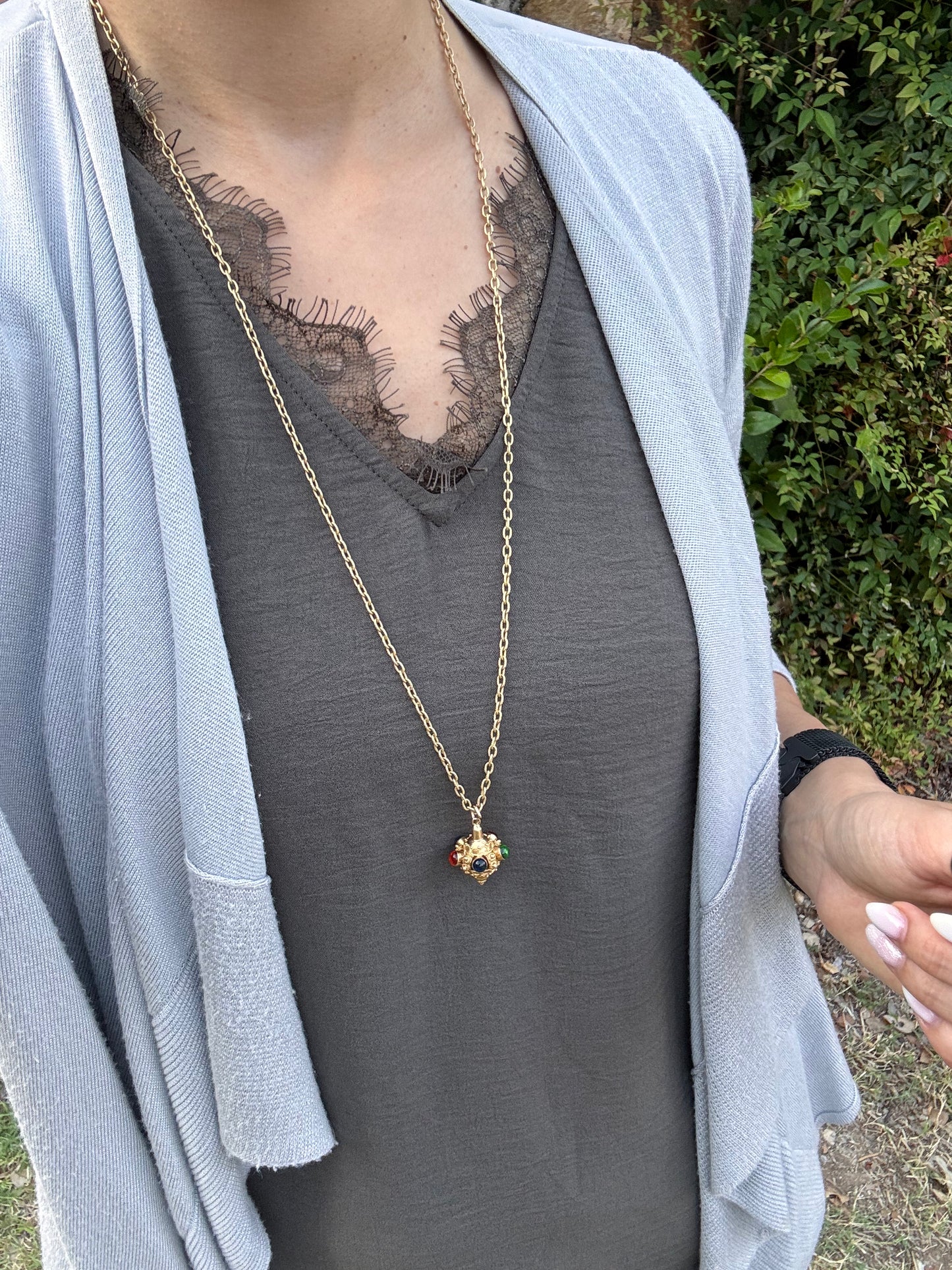 18k Etruscan Revival Sputnik Pendant