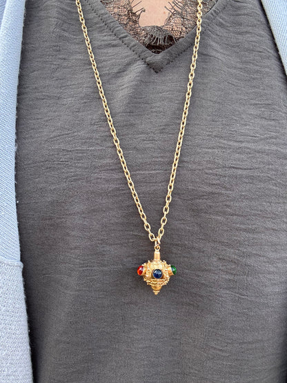 18k Etruscan Revival Sputnik Pendant