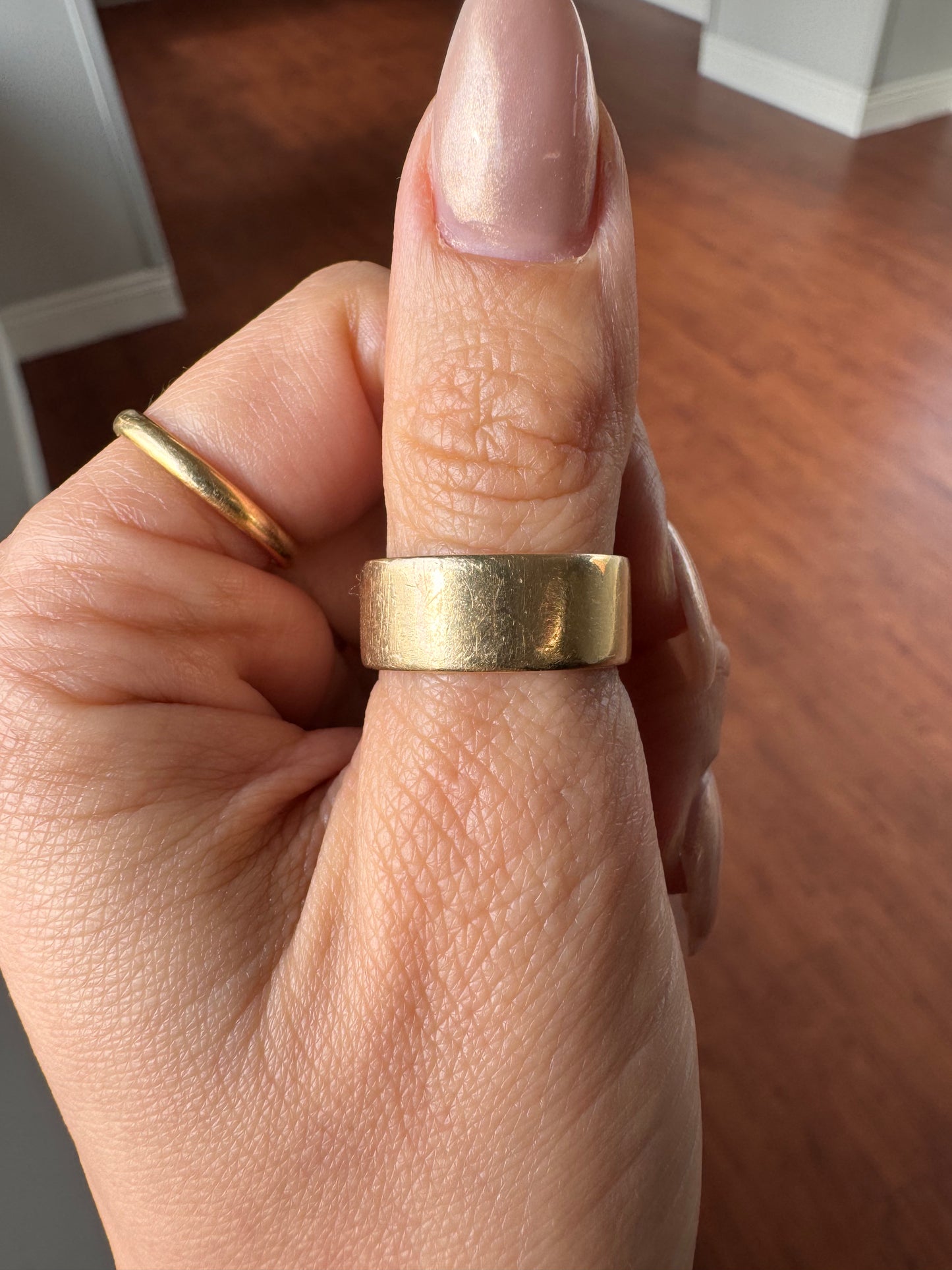 14k Cigar Band-size 7.75