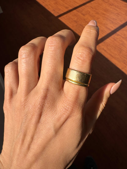 14k Cigar Band-size 7.75