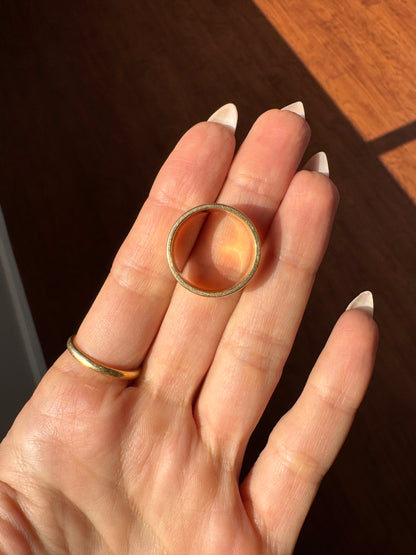 14k Cigar Band-size 7.75