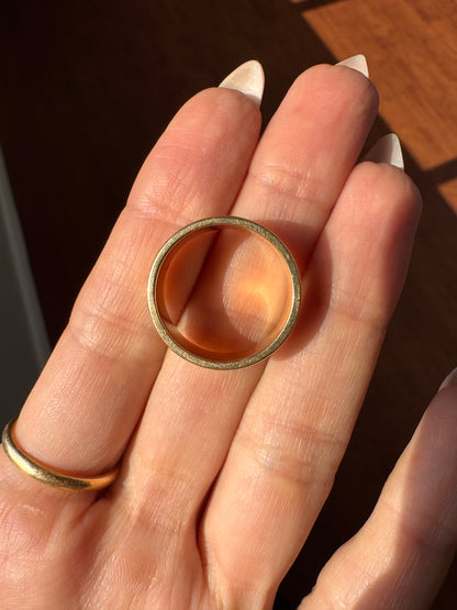 14k Cigar Band-size 7.75