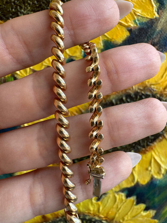 14k Mini San Marcos Bracelet-6.5"