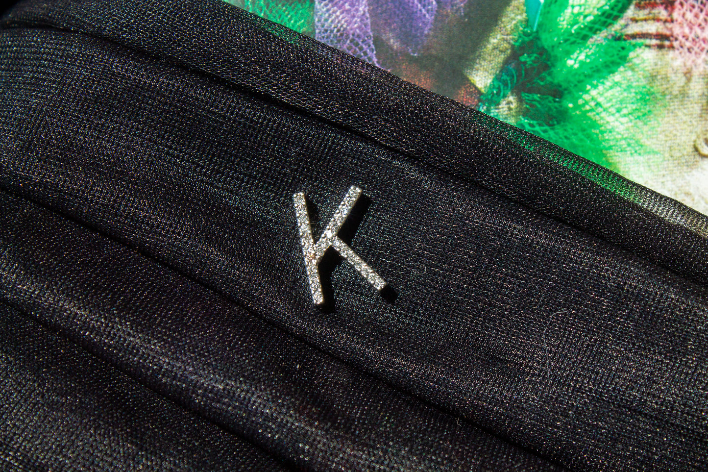 14k Diamond K charm