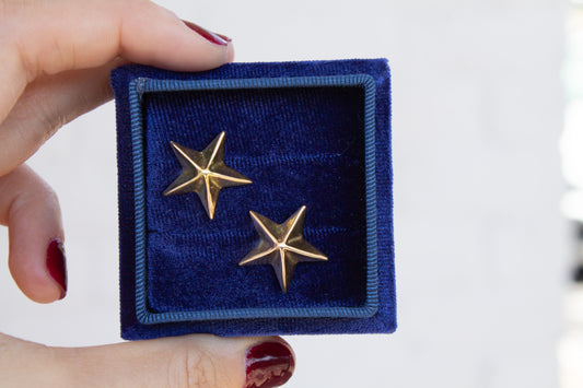 14k Star Earrings