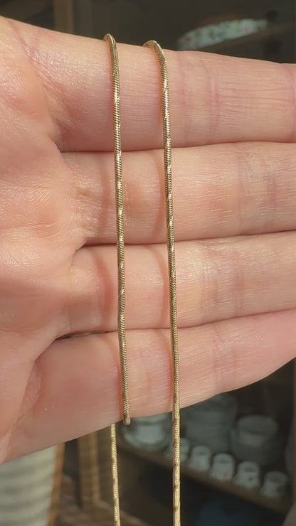 18k snake chain, 20.25", 1.2mm-Chain E