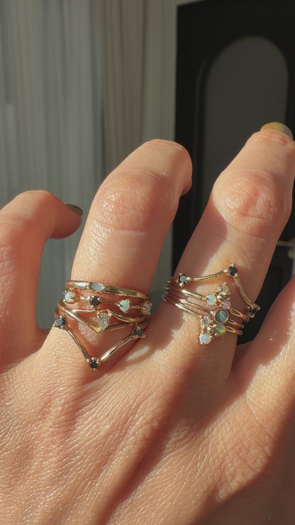 14k Stacker Rings, Various Sizes