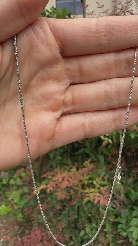 14k WG snake chain, 18”, 1mm wide-Chain I