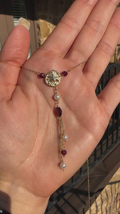 14k Sand dollar necklace