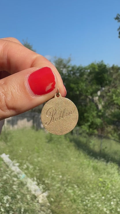 14k "Robbin" Charm