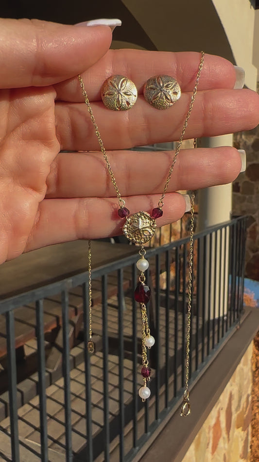 14k Sand dollar necklace