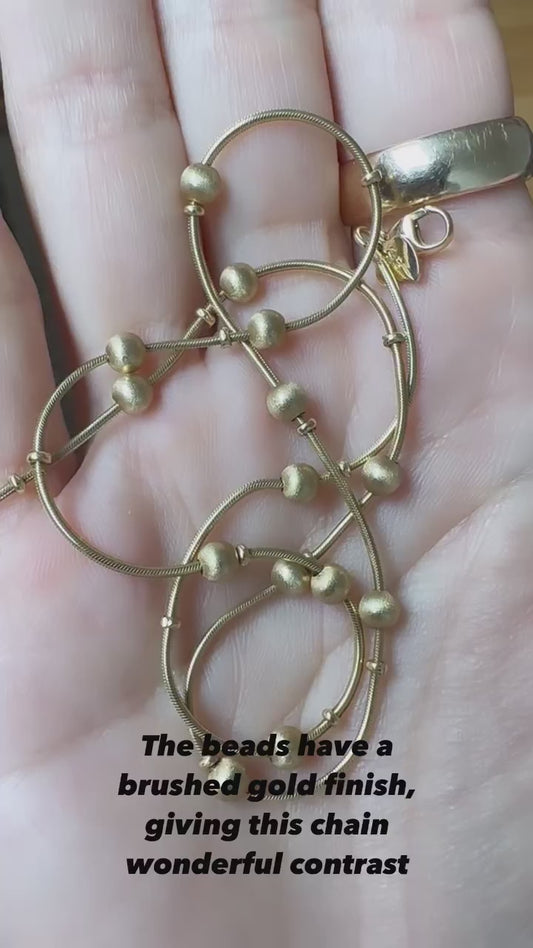 14k station chain, 16.5"